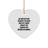 Funny Umpire Gifts from Men to Umpire Friends for Christmas Unique Ornament - Image 1